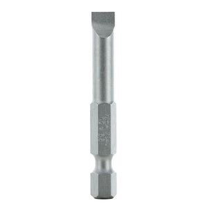 Wiha Slotted Power Bit 6.5 x 50mm Pack of 10 Bits