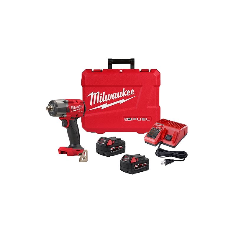Milwaukee 2962P-22 M18 FUEL 1/2 Mid-Torque Impact Wrench w/ Pin Detent Kit