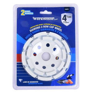SEGMENTED 2 ROW DIAMOND CUP WHEEL 4Â½IN