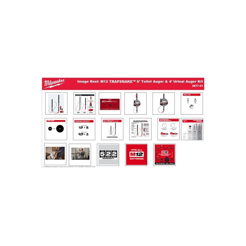 Milwaukee 3577-21 M12 TRAPSNAKE 2-Tool Combo Kit