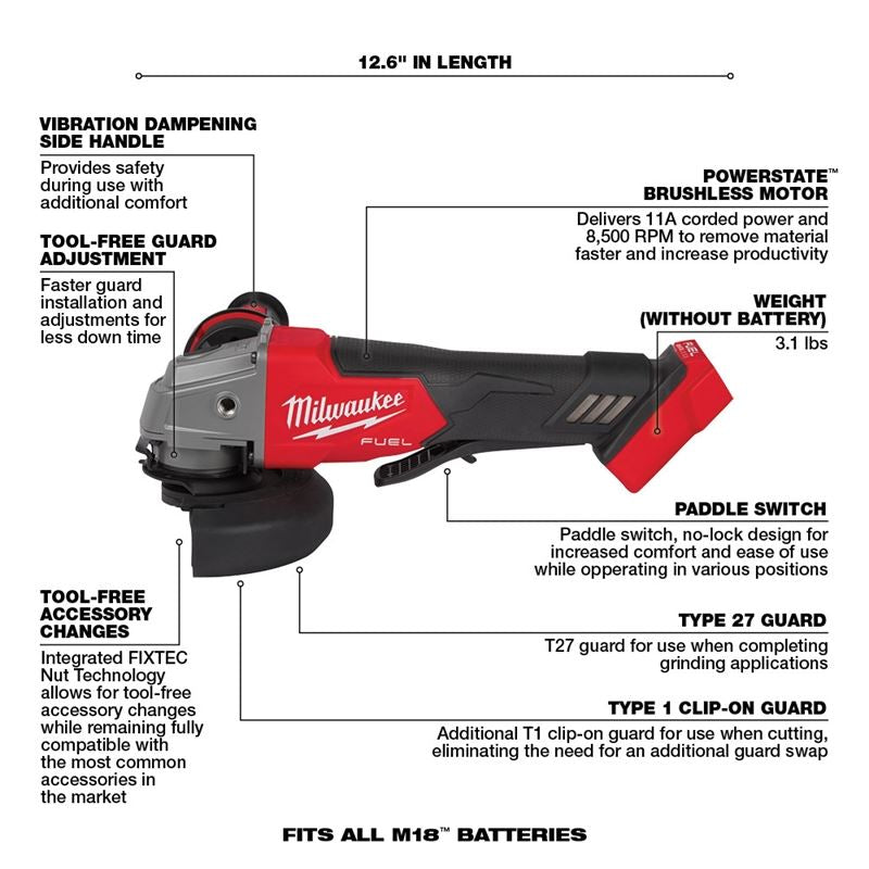 Milwaukee 2998-27 M18 FUEL 7 Tool Combo Kit