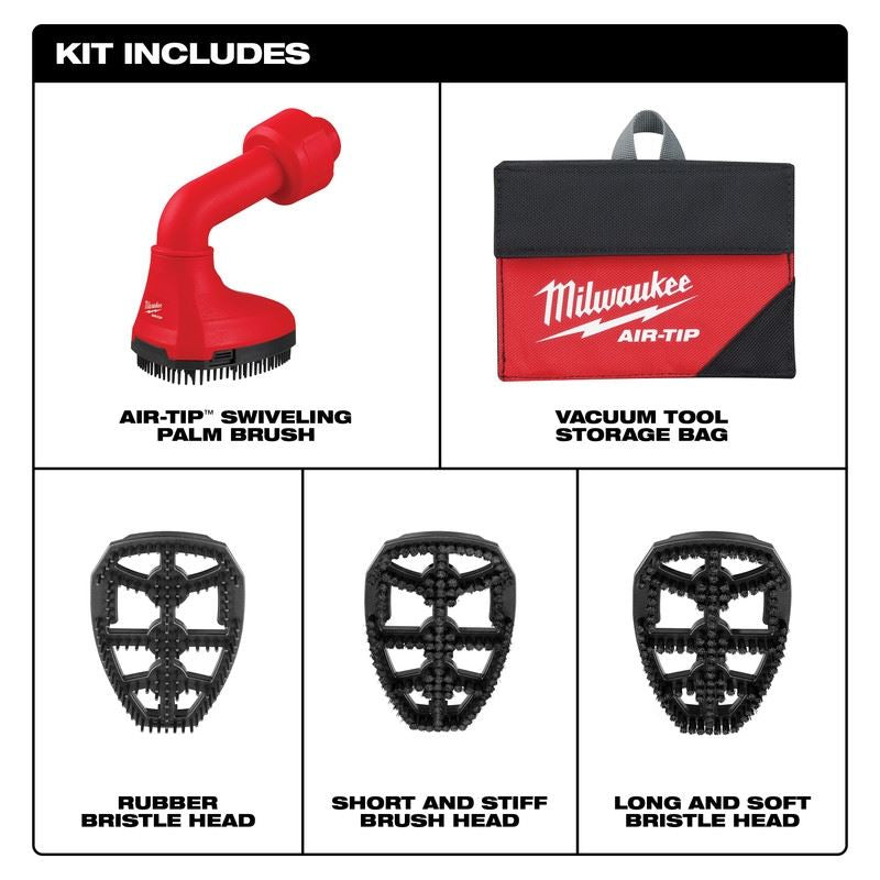 Milwaukee 49-90-2020 AIR-TIP Swiveling Palm Brush