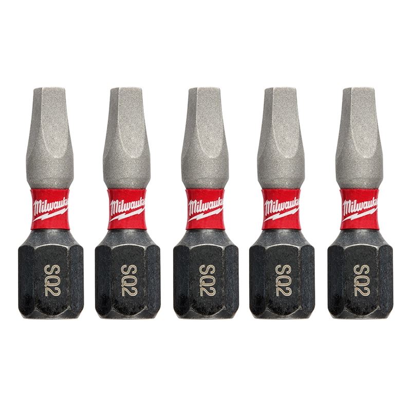48-32-4605 SHOCKWAVE Impact Square Recess #2 Insert Bits (5 Pack)