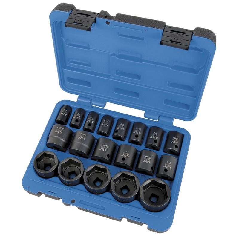 Jet 610328 19 Pc 1/2 Dr S.a.e. Impact Socket Set - 6 Point