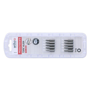 Wiha Torx Align Insert Bit T10 x 25mm Pack of 10 Bits