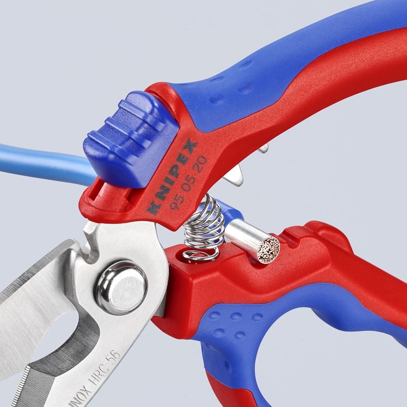 KNIPEX 95 05 20 US  6- 1/4in Angled Electricians' Shears