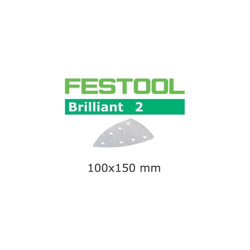 Festool | 492800 Abrasives, 100mm x 150mm Brilliant2 P220 Grit, 100 Pack