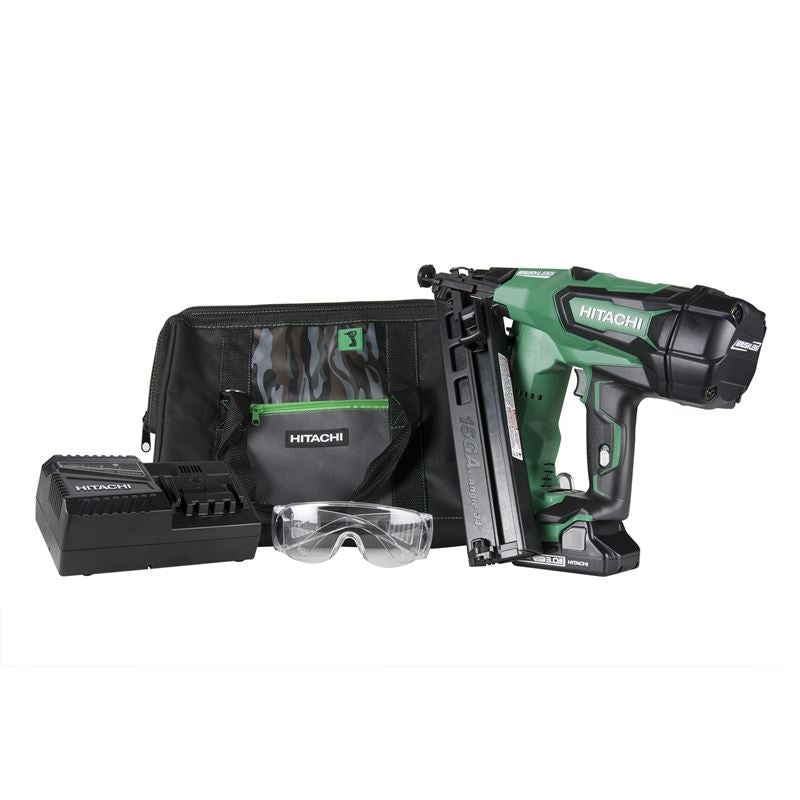 Hitachi NT1865DMA 2-1/2" 18V Brushless Lithium Ion 15Ga Angled Finish Nailer