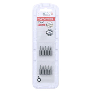 Wiha Torx Insert Bit T7 x 25mm Pack of 10 Bits