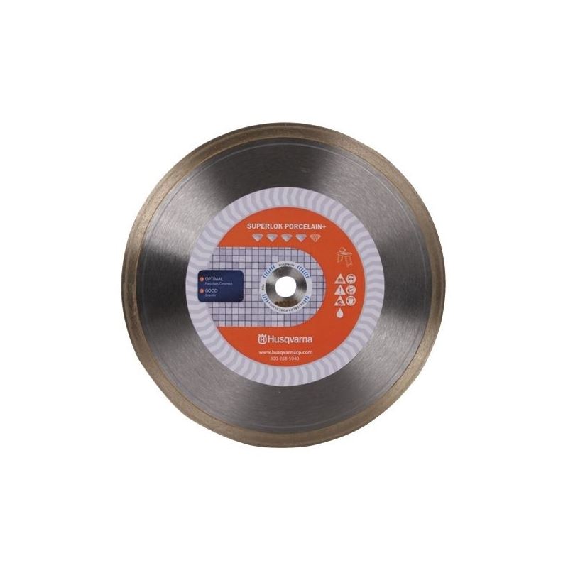 Husqvarna 542761276 Superlok Porcelain + 10" Diamond Blade
