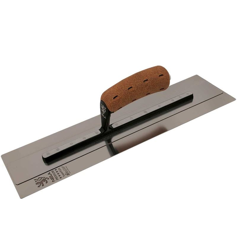 Nela 16" x 4.3" SuperFLEX Cork Hdl SS Finishing Trowel