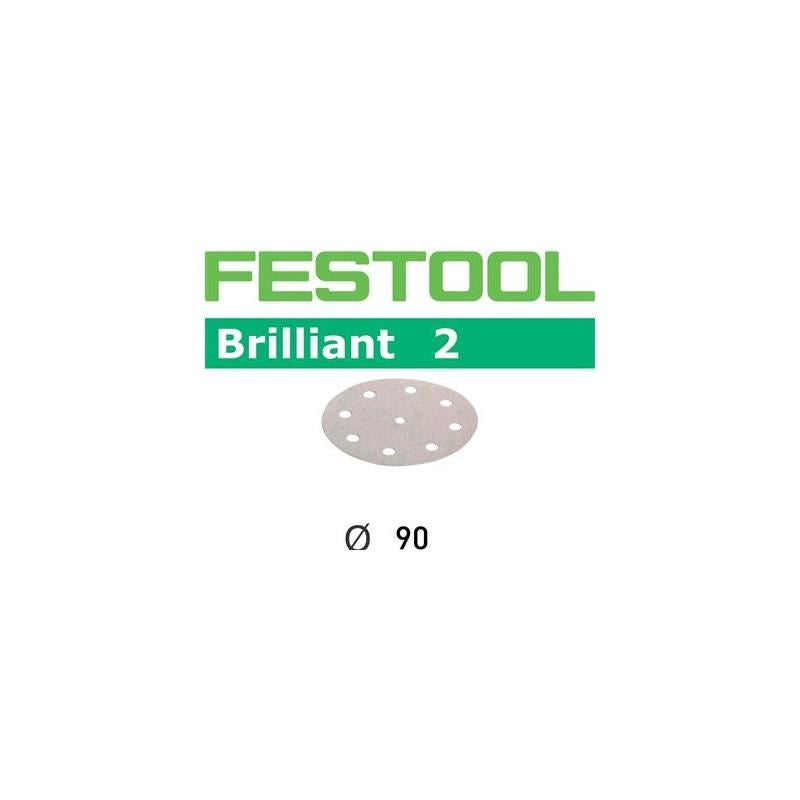 Festool | 497382 P100 Grit, Brilliant 2 Abrasives, Pack of 100