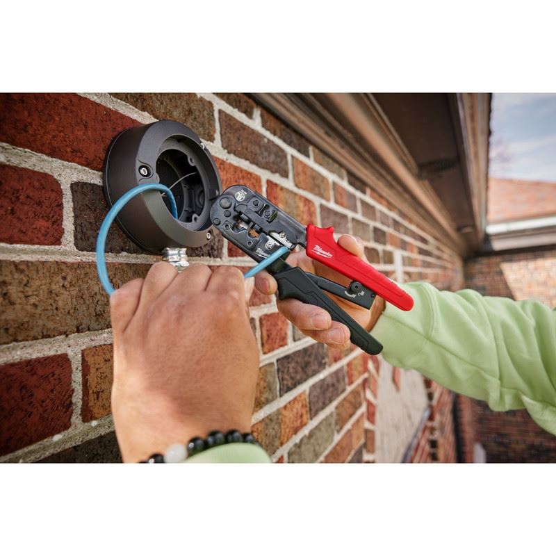 Milwaukee 48-22-3074 Ratcheting Pass-Through Crimper and Stripper