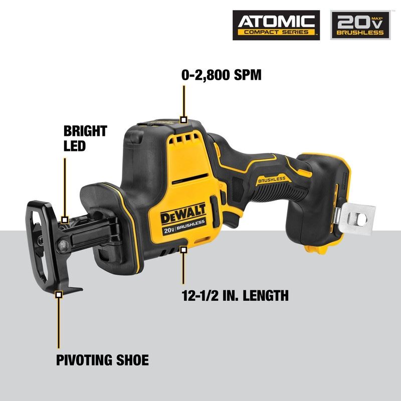 DEWALT DCK489D2 ATOMIC 20V MAX Brushless Cordless 4-Tool Combo Kit