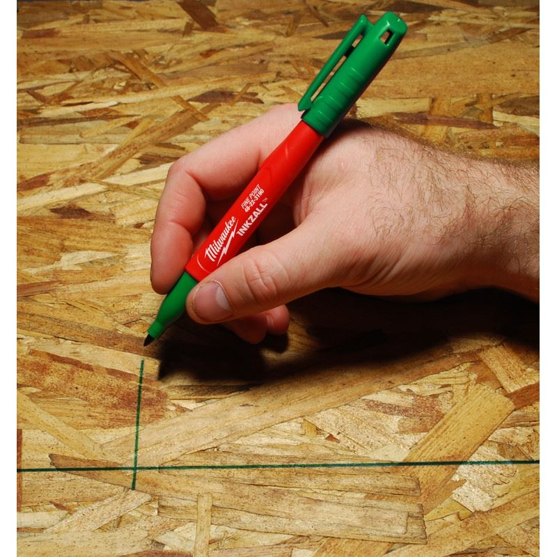 Milwaukee 48-22-3190 Green INKZALL Fine Point Jobsite Marker -1 PK