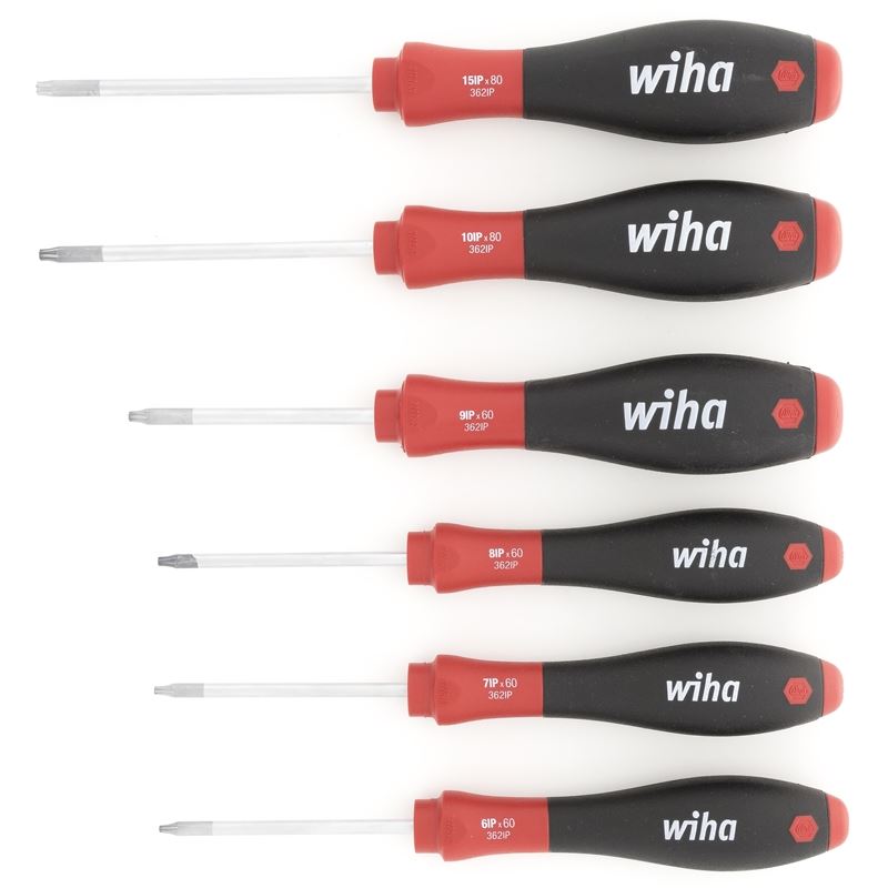 Wiha SoftFinish TorxPlus Screwdriver 6 Piece Set IP6-IP15