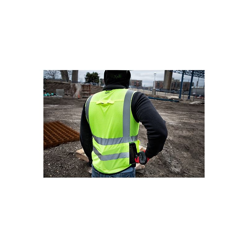 Milwaukee 48-73-5092 High Visibility Orange Performance Safety Vest - L/XL (CSA)