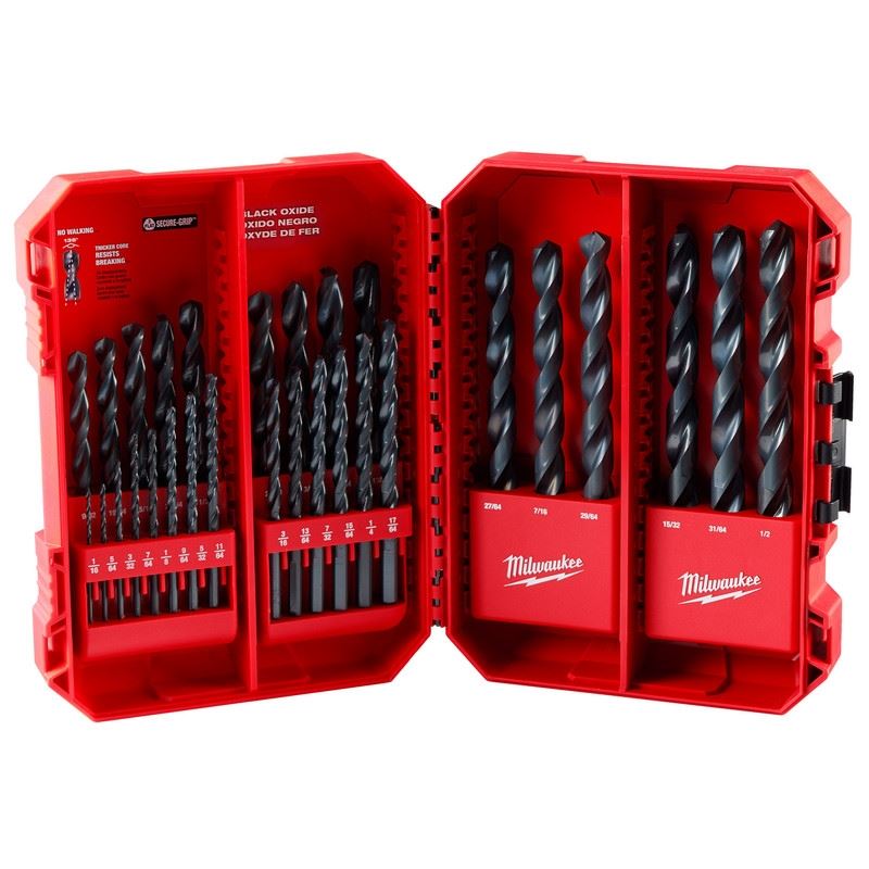 Milwaukee 48-89-2802 THUNDERBOLT Black Oxide Drill Bit Set - 29PC
