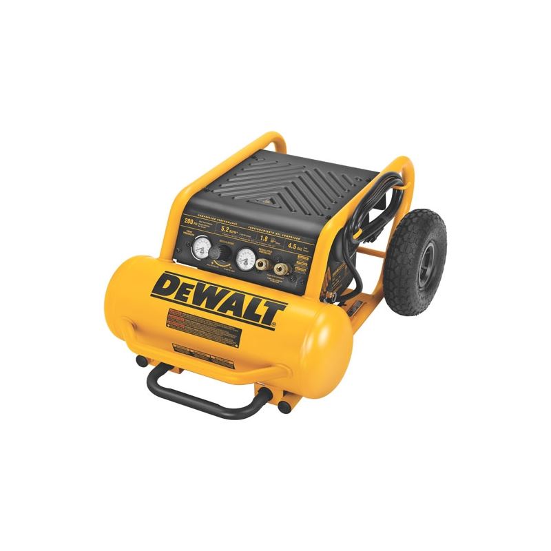 DEWALT | D55146 1.6 HP Continuous, 200 PSI, 4.5 Gallon Compressor