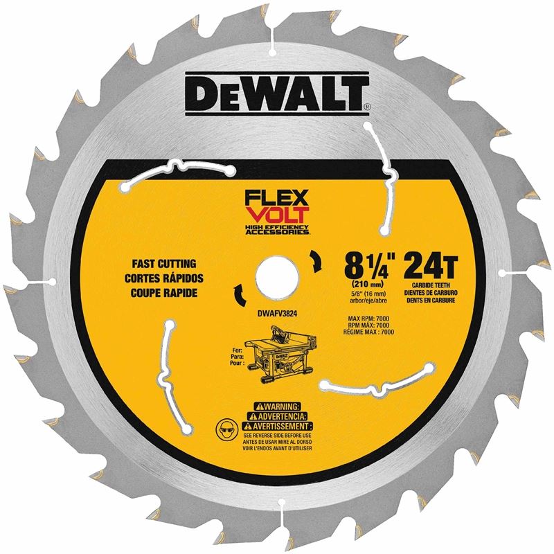 DEWALT 81/4" 24T TABLE SAW BLADE Mississauga Hardware Centre Inc