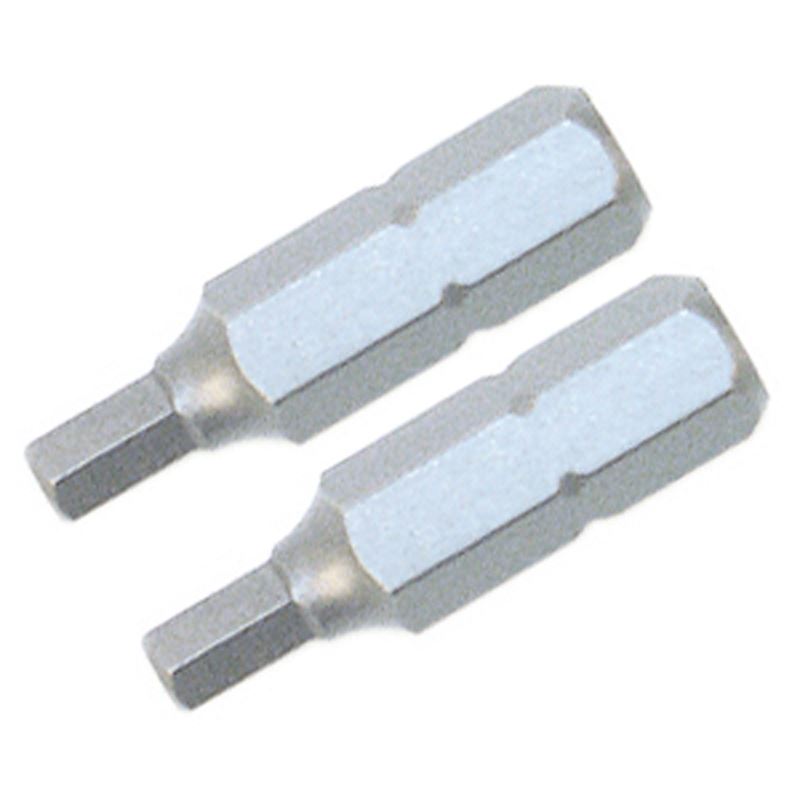 Wiha Hex Inch Insert Bit 3/32 x 25mm Pack of 2 Bits