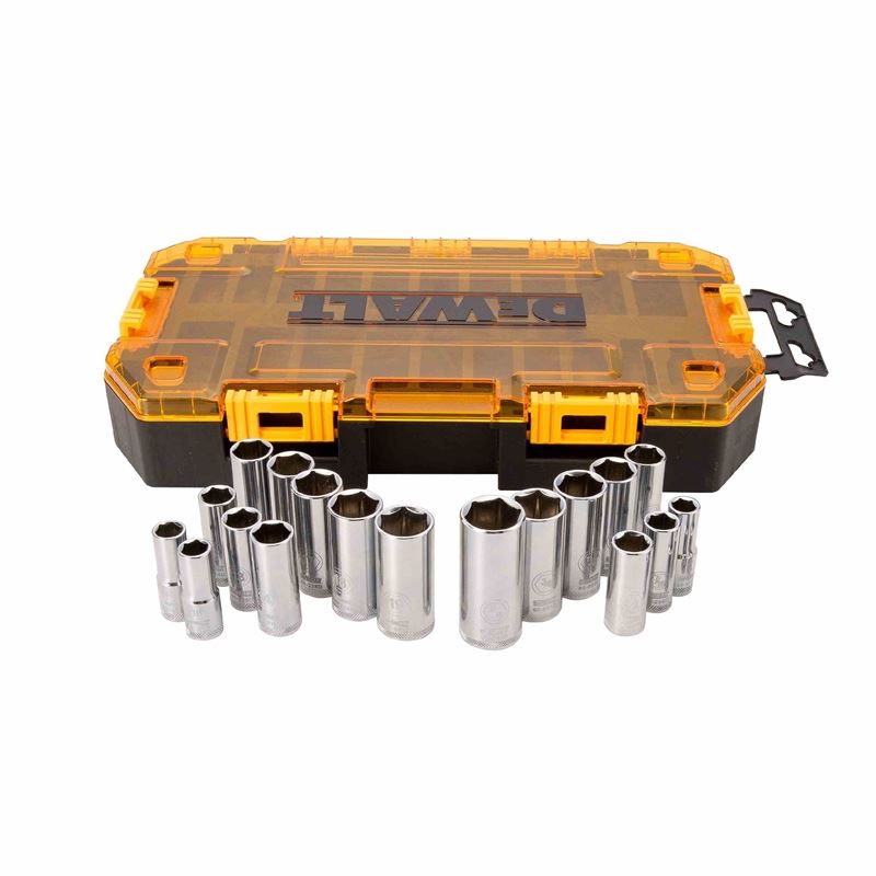 DEWALT DWMT73812 20 Piece 3/8 in Drive Deep Combination Socket Set