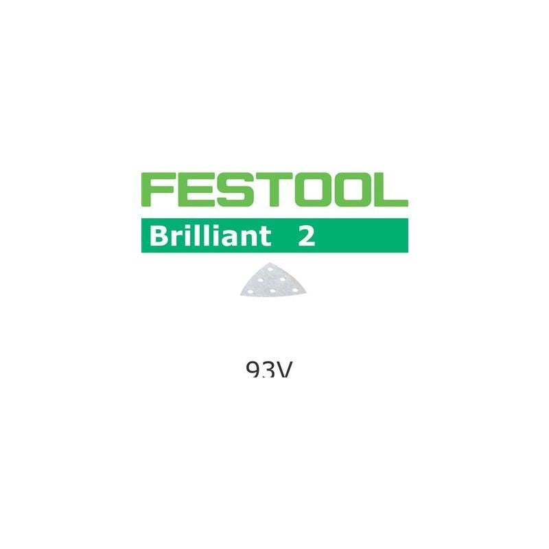 Festool | 492892 Abrasives, 93mm Brilliant2 P320 Grit, 100 Pack