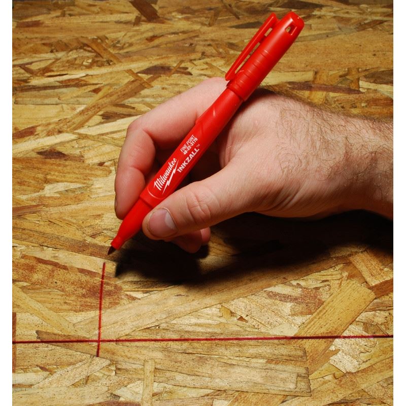 Milwaukee 48-22-3170 Red INKZALL Fine Point Jobsite Marker -1 PK