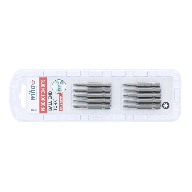 Wiha Torx Power Bit T27 x 50mm Pack of 10 Bits