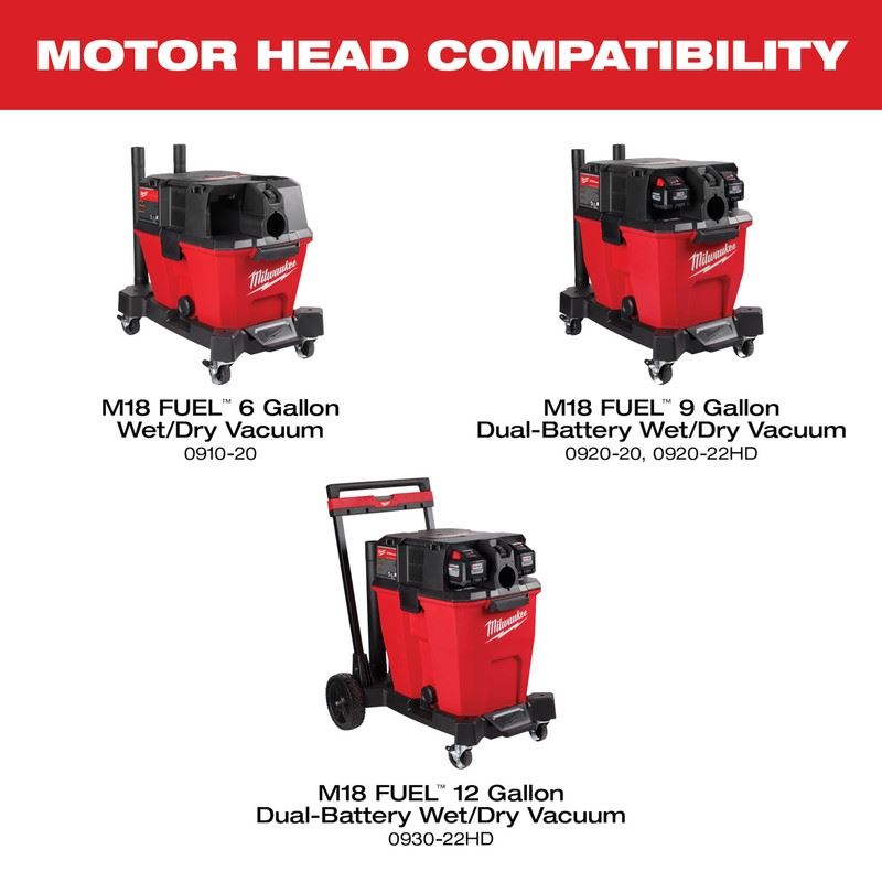 Milwaukee 0931-20 6.5 Peak HP Wet/Dry Vacuum Motor Head