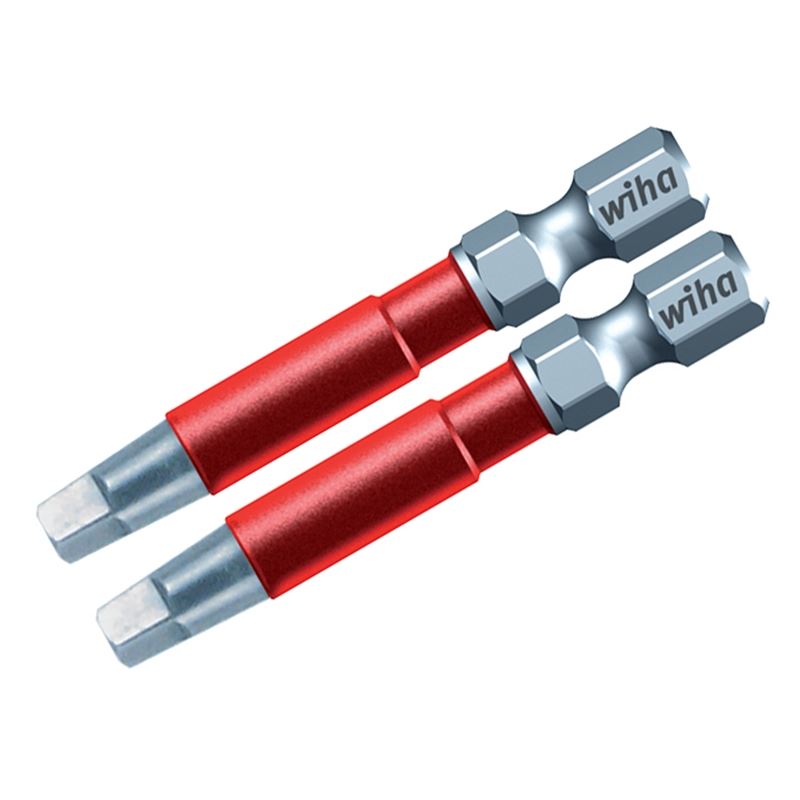 Wiha Terminator Impact Insert Bit Square #2 Pack of 2 Bits