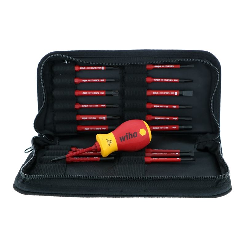 Wiha Insulated Stubby Holder SlimLine Blade 20 Piece Set