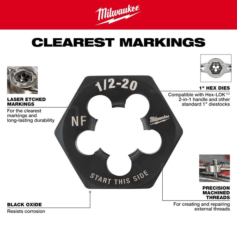 Milwaukee 49-22-5601 17PC Metric Tap and Die Set