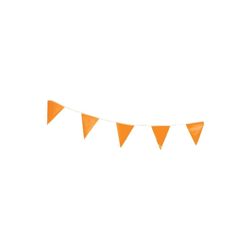 Orange Pennant Flags - 60ft