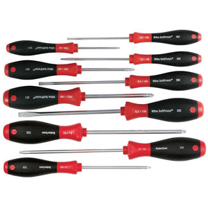 Wiha SoftFinish Slotted/Phillips/Square Screwdriver 10 Piece Set