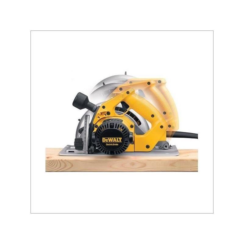 DEWALT | DW364 7 - 1/4" (184 mm) Circular Saw With Rear Pivot Depth of Cut Adjustment and Electric Brake