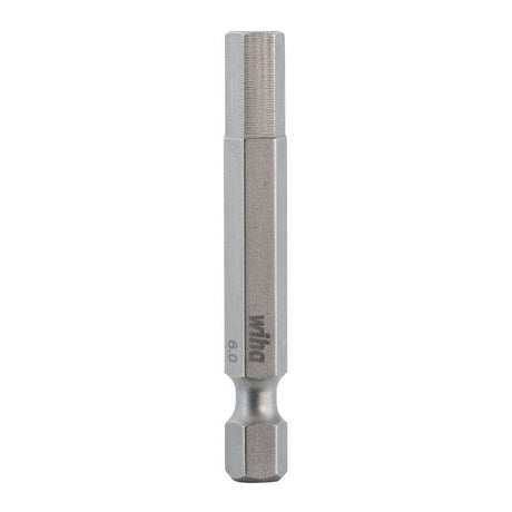 Wiha Hex Metric Power Bit 6.0 x 50mm Pack of 10 Bits