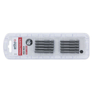 Wiha Hex Inch Power Bit 3/16 x 50mm Pack of 10 Bits