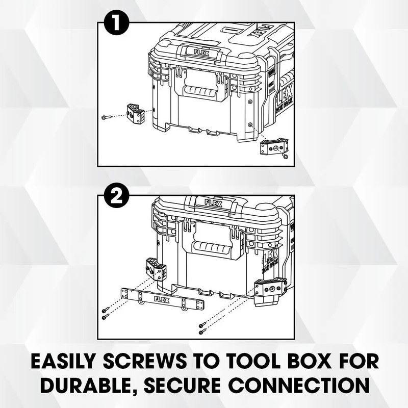FLEX FS1604-2 STACK PACK SIDE TOOL RACK RAILS 2-PACK