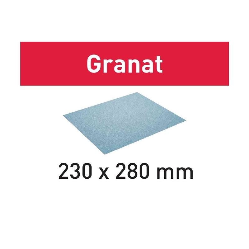 Abrasive paper 230 x280 P80 GR/50 Granat - Mississauga Hardware Centre IncFestool201088