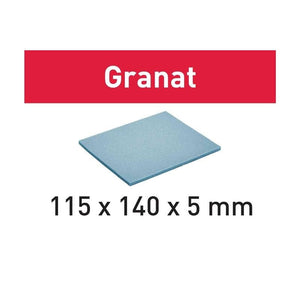 Abrasive sponge 115x140 x5 SF 800 GR/20 Granat - Mississauga Hardware Centre IncFestool201100