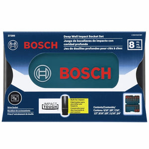 Bosch | 27285 8 Pc. 3/8 Deep Well Socket Set - Mississauga Hardware Centre IncBOSCH27285