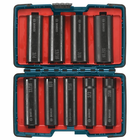 Bosch 27286 9 pc. Impact Tough Socket Set for 1/2 In. Drive - Mississauga Hardware Centre IncBosch27286
