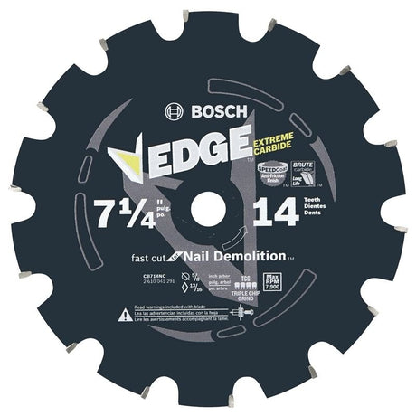Bosch | CB714NC 7 - 1/4 In. 14 Tooth Edge Circular Saw Blade for Nail Demolition - Mississauga Hardware Centre IncBOSCHCB714NC