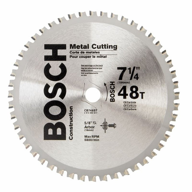 Bosch | CB748ST 7 - 1/4" 48 Tooth Ferrous Metal Cutting Circular Saw Blade - Mississauga Hardware Centre IncBoschCB748ST
