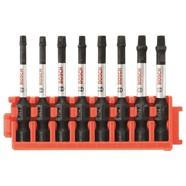 Bosch | CCSSQV208 8 pc. Impact Tough Square 2 In. Power Bits with Clip for Custom Case System - Mississauga Hardware Centre IncBoschCCSSQV208