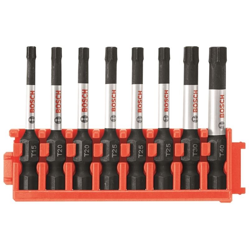 Bosch | CCSTV208 8 pc. Impact Tough Torx 2 In. Power Bits with Clip for Custom Case System - Mississauga Hardware Centre IncBOSCHCCSTV208