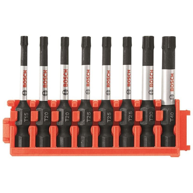 Bosch | CCSTV208 8 pc. Impact Tough Torx 2 In. Power Bits with Clip for Custom Case System - Mississauga Hardware Centre IncBOSCHCCSTV208
