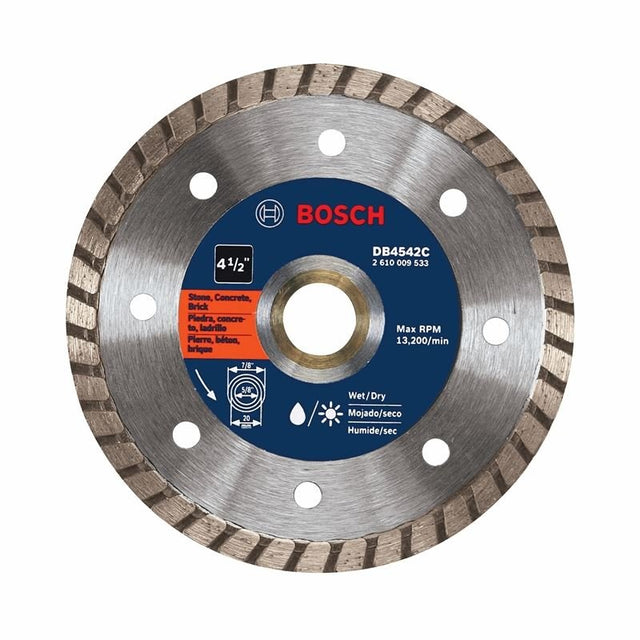Bosch | DB4542C 4 - 1/2 In. Premium Turbo Rim Diamond Blade for Smooth Cuts - Mississauga Hardware Centre IncBOSCHDB4542C
