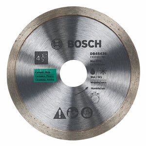 Bosch | DB4543S 4 - 1/2 In. Standard Continuous Rim Diamond Blade for Clean Cuts - Mississauga Hardware Centre IncBoschDB4543S